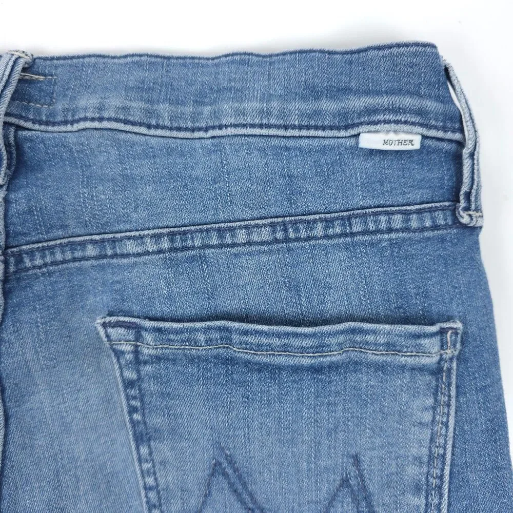 MOTHER The Mid Rise Dazzler Ankle Fray Jeans We The Animals 90s Clean Girl Y2k - Picture 7 of 11